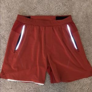 lululemon red shorts